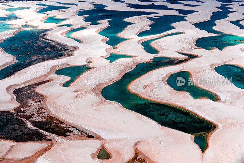 Lençois Maranhenses鸟瞰图